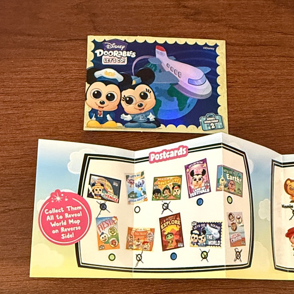 Disney Doorables Let’s Go Series 2 Round the World Collectible Postcard